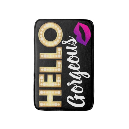 hallo Prachtige Bath mat (Voorkant Verticaal)
