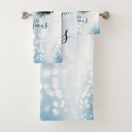 hallo prachtige blauwe ogen bad handdoek (Insitu)