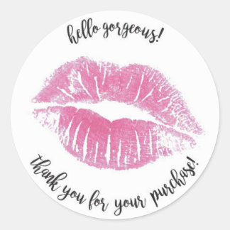 hallo Prachtige dank aan u Sticker - LipSense