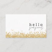 hallo prachtige Elegant Black en Gold Luxury Visitekaartje (Voorkant)