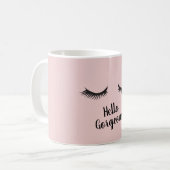 hallo Prachtige Eye Lashes Koffiemok (Voorkant links)