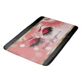 hallo - Prachtige Eyelashes met rood Badmat (Gekanteld)