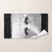 hallo - Prachtige Eyelashes met zilver Bad Handdoek (Handdoek)