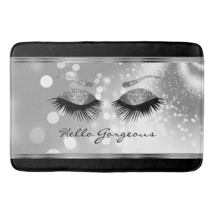 hallo - Prachtige Eyelashes met zilver Badmat