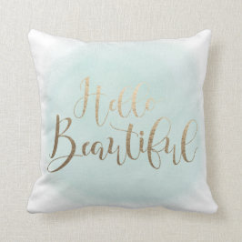 hallo prachtige Faux Gold 16-inch x 16-inch Sierku Kussen