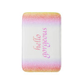 hallo prachtige fetisj | Helder Glitter Kijk Girly Badmat (Voorkant Verticaal)