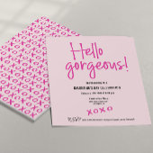 hallo prachtige Galentijnsdag xoxo roze douane Kaart