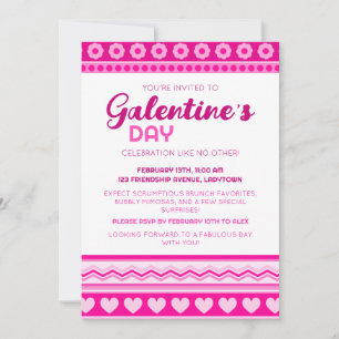 Hallo Prachtige Galentine’s Day Schattige roze har Kaart