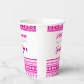 Hallo Prachtige Galentine’s Day Schattige roze har Papieren Bekers (Links)