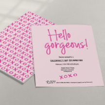 Hallo prachtige Galentine's Day xoxo roze aangepas