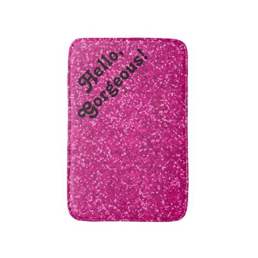 hallo prachtige Glitter Kijk | Inspirerend offerte Badmat (Voorkant Verticaal)