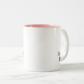 hallo prachtige hand met briefterde tweetone koffi tweekleurige koffiemok (Voorkant rechts)