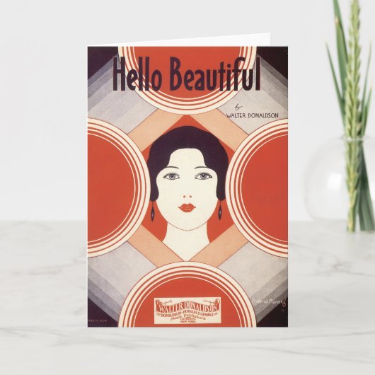 hallo prachtige Hoesje Kaart (Voorkant)