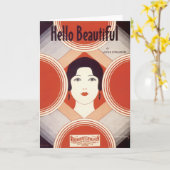 hallo prachtige Hoesje Kaart (Gele Bloem)