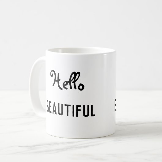 hallo prachtige koffie-Mok Koffiemok (Voorkant links)