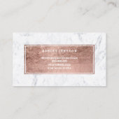 hallo prachtige lippen roos gouden microfoon visitekaartje (Achterkant)