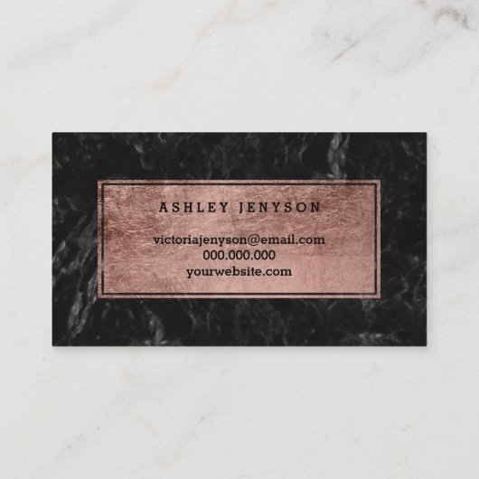 hallo prachtige lippen roos gouden schrift zwarte  visitekaartje (Achterkant)