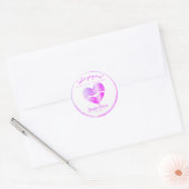 hallo Prachtige Lipstick Paarse Sticker (Envelop)