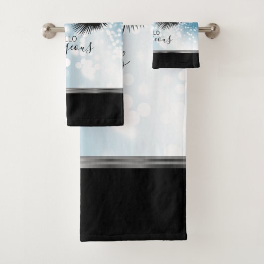 hallo Prachtige ogen - Blauw Bad Handdoek (Insitu)