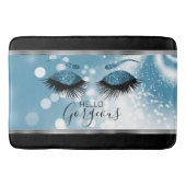 hallo Prachtige ogen - Blauw Badmat (Voorkant)