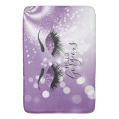 hallo prachtige Paarse Glitter Eyes Badmat (Voorkant Verticaal)