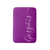 hallo prachtige Paarse minimalistisch   Badmat (Voorkant Verticaal)