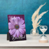 hallo prachtige Paarse ventilator Fotoplaat (Zijkant)