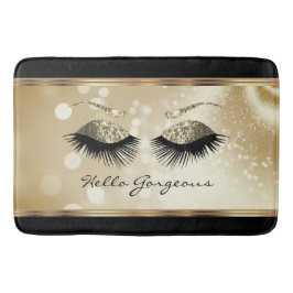 hallo Prachtige - Prachtige Eyelashes met goud Badmat