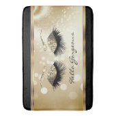hallo Prachtige - Prachtige Eyelashes met goud Badmat (Voorkant Verticaal)