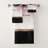 hallo Prachtige - Prachtige Eyelashes - Roos Gold Bad Handdoek (Insitu)