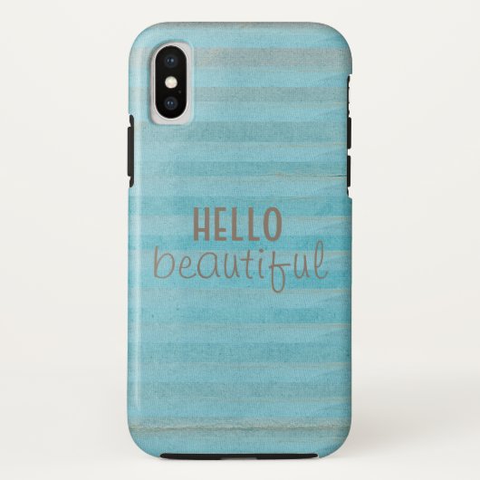 hallo prachtige Quote Boho Striped Patroon Case-Mate iPhone Case (Achterkant)