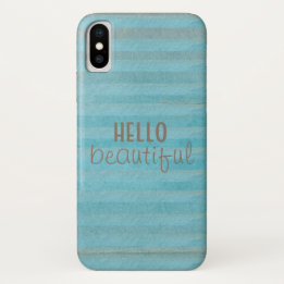 hallo prachtige Quote Boho Striped Patroon Case-Mate iPhone Case