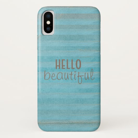 hallo prachtige Quote Boho Striped Patroon Case-Mate iPhone Case (Achterkant)