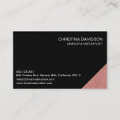 hallo prachtige Roos Gold Makeup-artiest Visitekaartje (Achterkant)