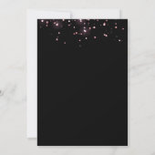 Hallo Prachtige Roze Glitter Confetti Galentine Kaart (Achterkant)