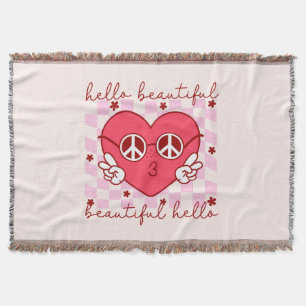 hallo prachtige roze harthart deken