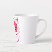 hallo prachtige roze harthart latte mok (Rechts)