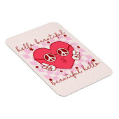 hallo prachtige roze harthart magneet (Rechterzijde)