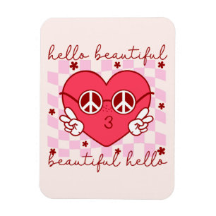 hallo prachtige roze harthart magneet