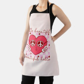 hallo prachtige roze harthart schort (Insitu)