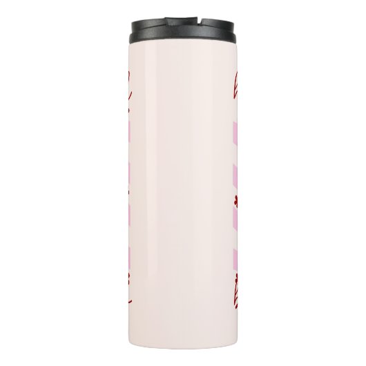 hallo prachtige roze harthart thermosbeker (Achterkant)