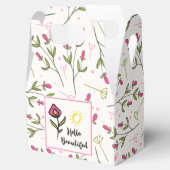 hallo prachtige  Roze Sinaasappel Wildlflower Bedankdoosjes (Geopend)