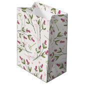 hallo prachtige Roze Sinaasappel Wildlflower Medium Cadeauzakje (Achterkant Gekanteld)