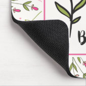 hallo prachtige  Roze Sinaasappel Wildlflower Muismat (Hoek)