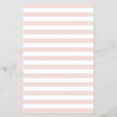 hallo prachtige roze streep en blush Peony Flyer (Achterkant)