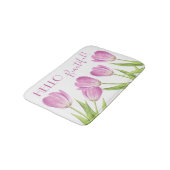 hallo prachtige  roze Tulps Elegant Floral Badmat (Gekanteld)
