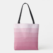 hallo prachtige roze Waterverf Dipdye Stripe Tote Bag (Achterkant)