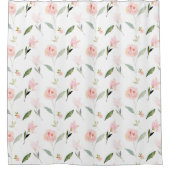 hallo prachtige roze Waterverf Floral Douchegordijn (Voorkant)