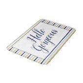 hallo Prachtige Striped Badmat (Gekanteld)