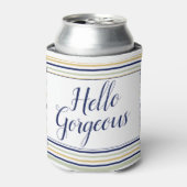 hallo Prachtige Striped Blikjeskoeler (Blikje Voorkant)